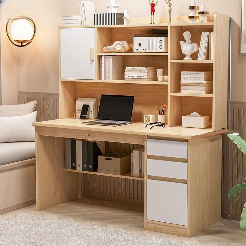Moderne rechteckige Büroschreibtisch mit Aktenschrank, Außenlagerschrä