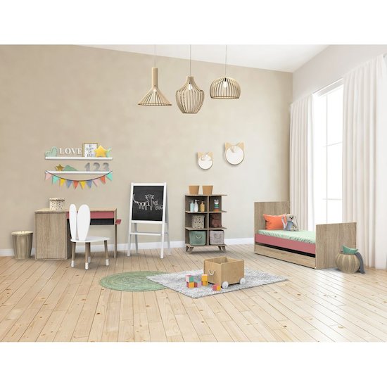 Nova new Little Big Bed 70x140   Rose canyon        de               Sauthon Baby's Sweet Home