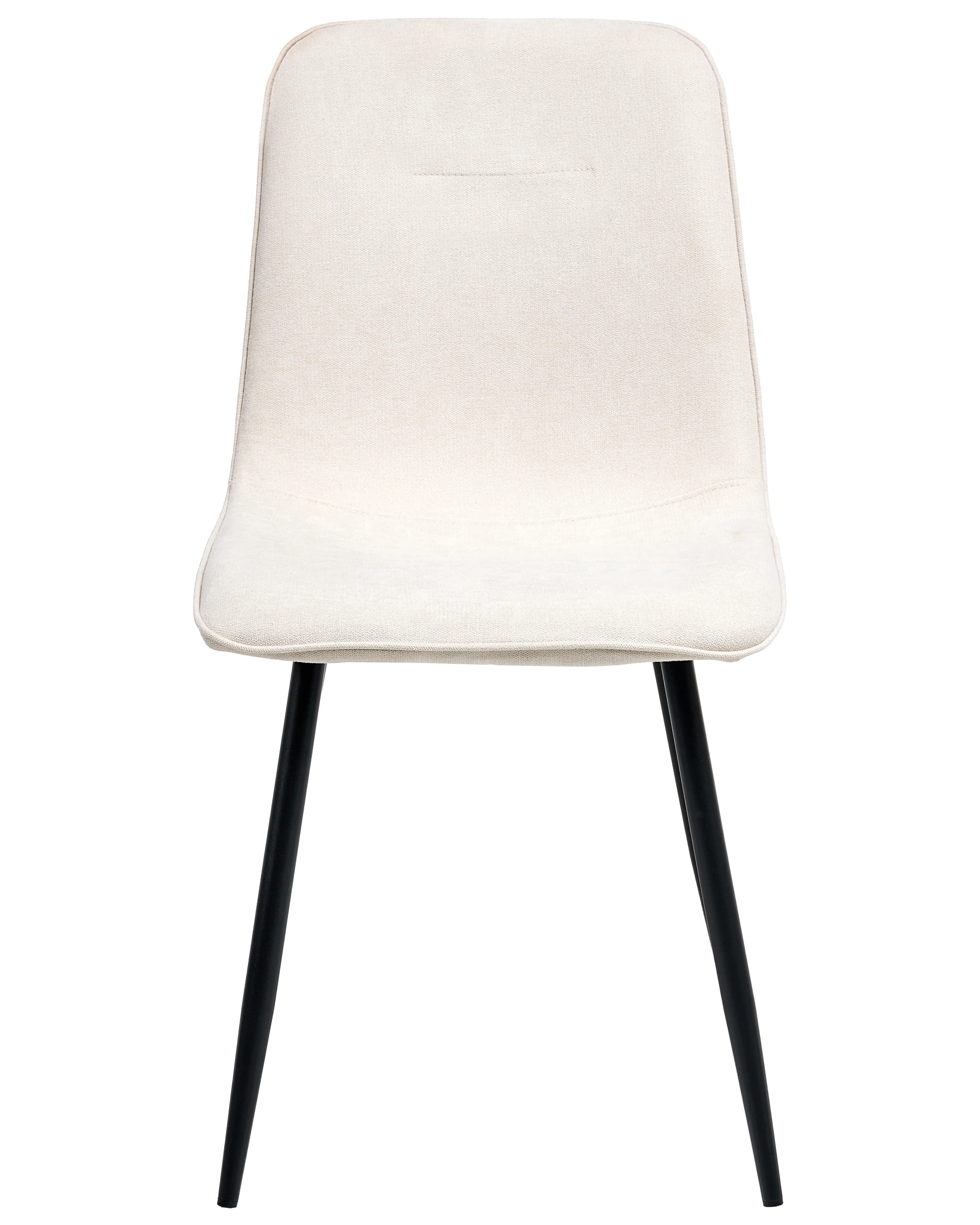 Set van 4 eetkamerstoelen TUSCOLA Stof Lichtbeige