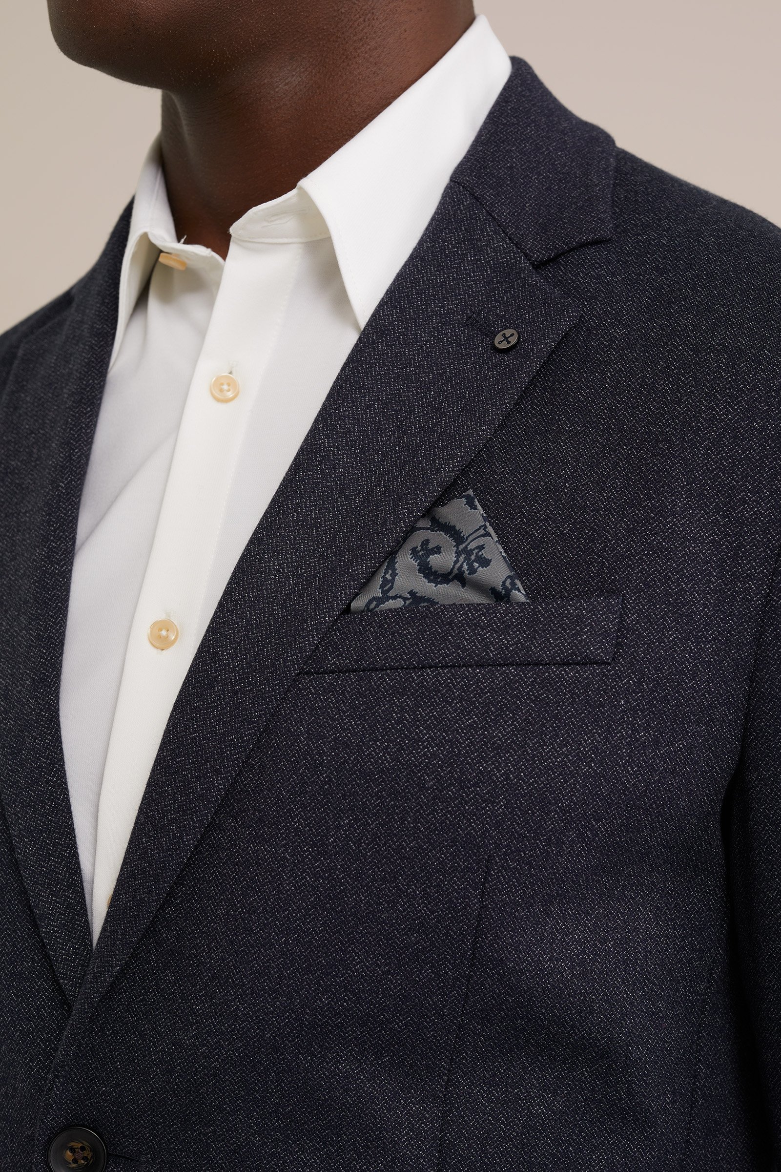 slim fit blazer WE Fashion Donkerblauw