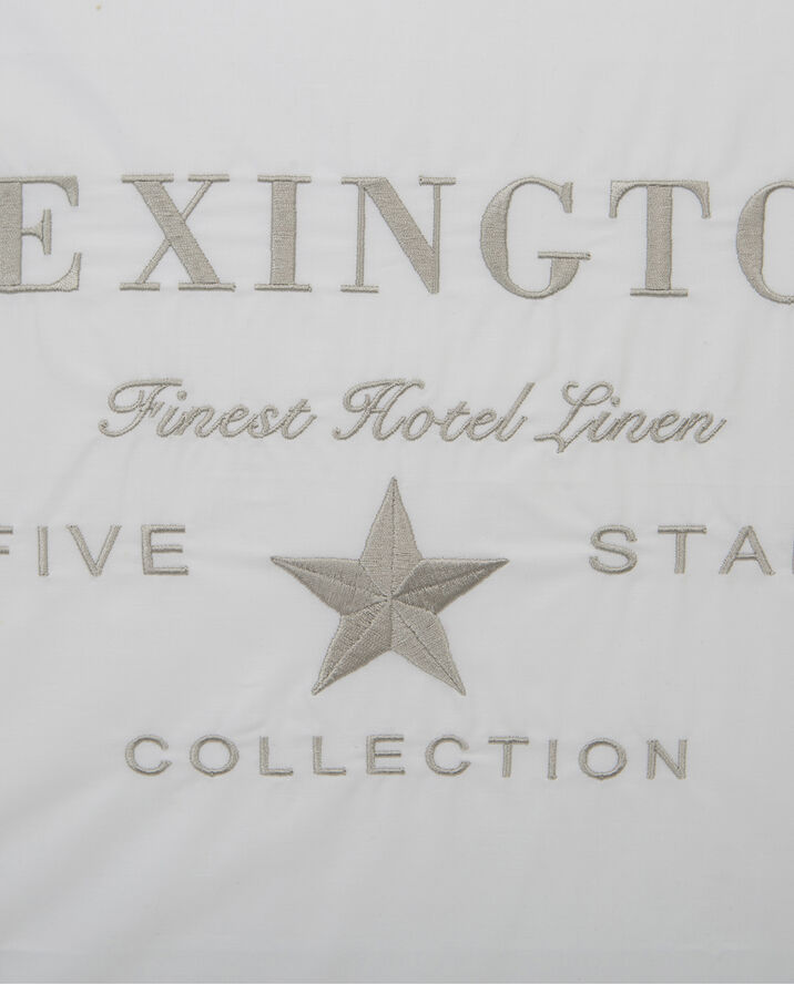 Lexington Hotel Embroidery White/Lt Beige Pillowcase White/lt beige