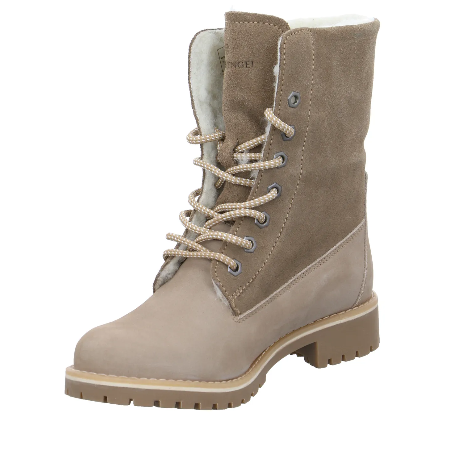 SCHUHENGEL Boot Taupe Leder