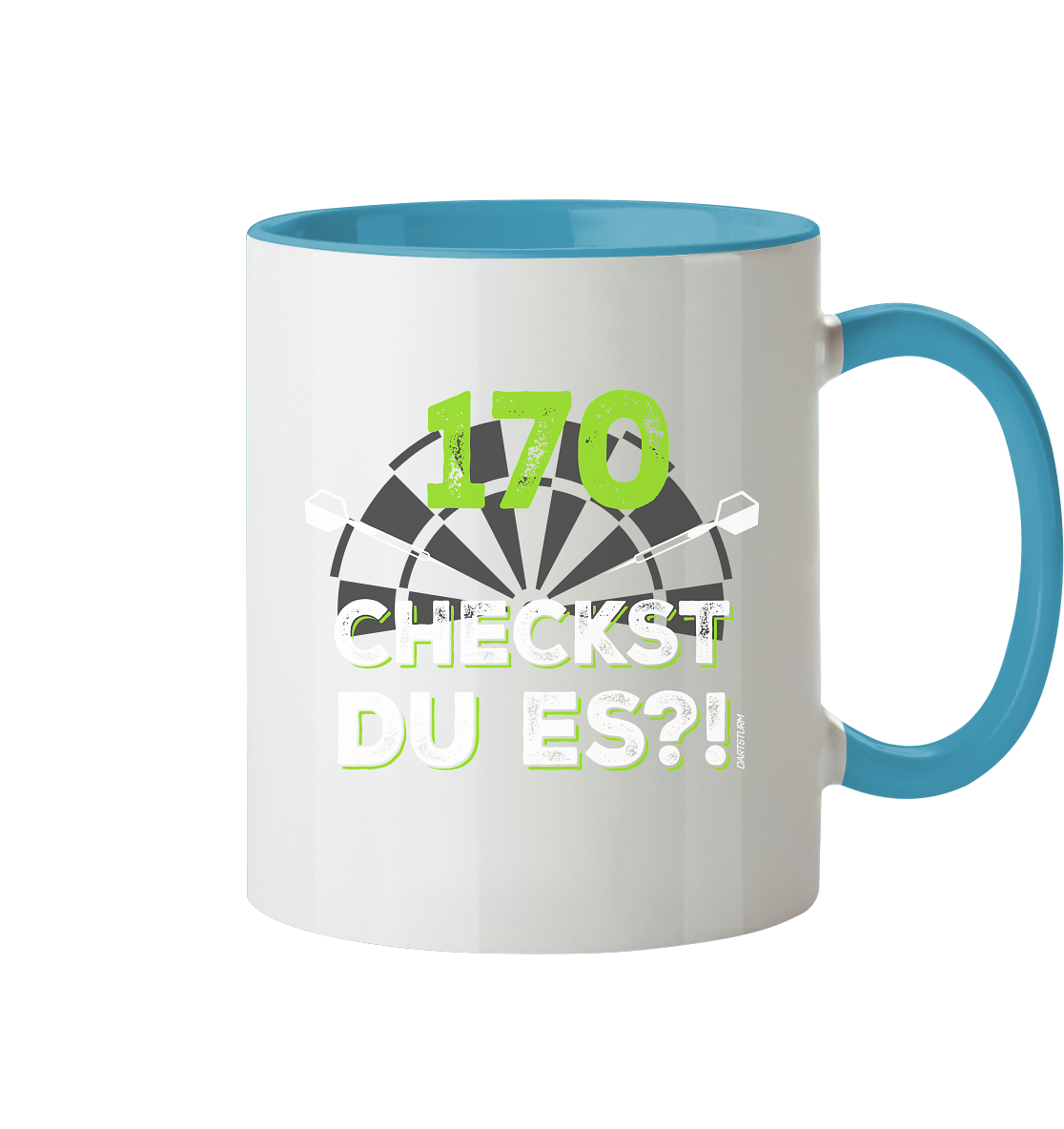 DartSturm - 170 Checkst du es - Tasse zweifarbig