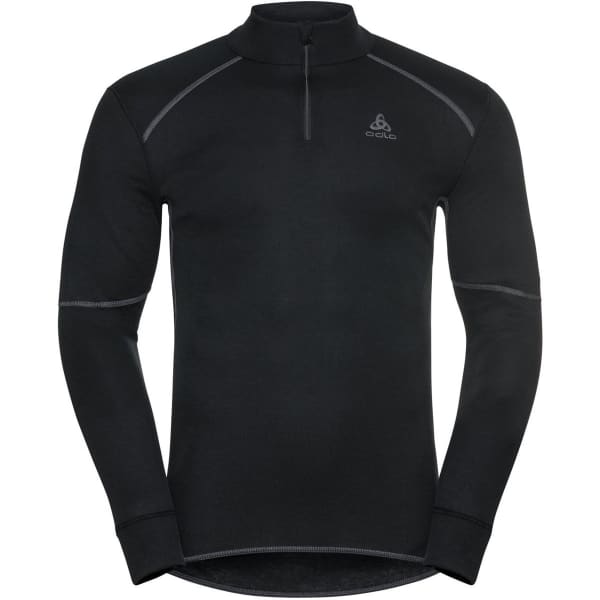 T-shirt thermique ODLO T-SHIRT ML 1/2 ZIP X-WARM BLACK