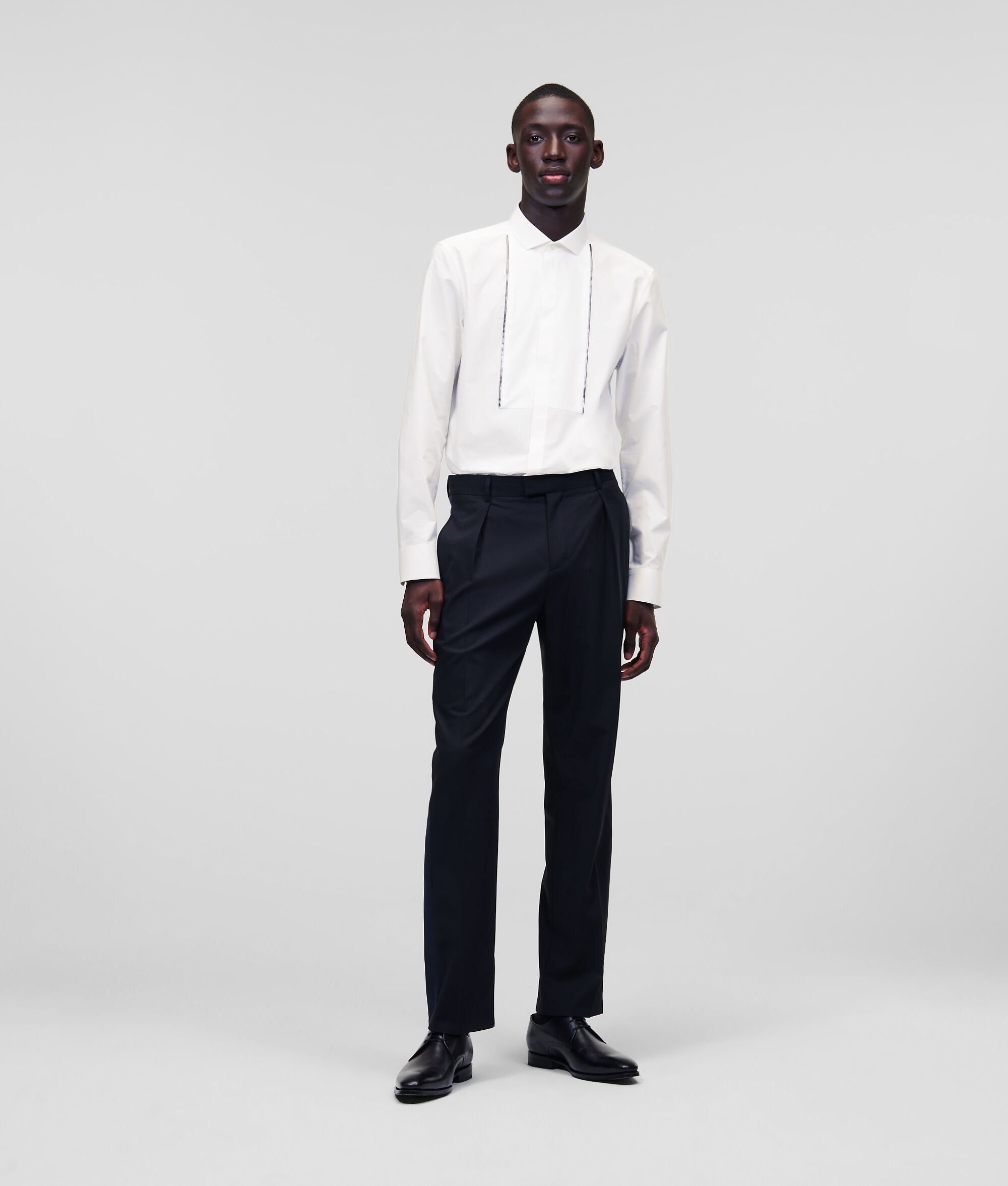 CHEMISE DE SOIRÉE À PLASTRON ZIPPÉ