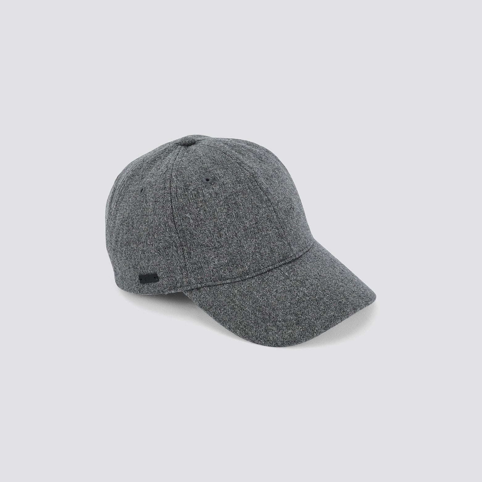 Casquette en flanelle Gris moyen