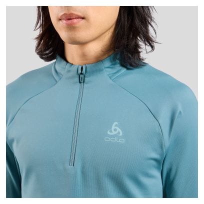Pull Homme Odlo Essentials Light 1/2 Zip Bleu