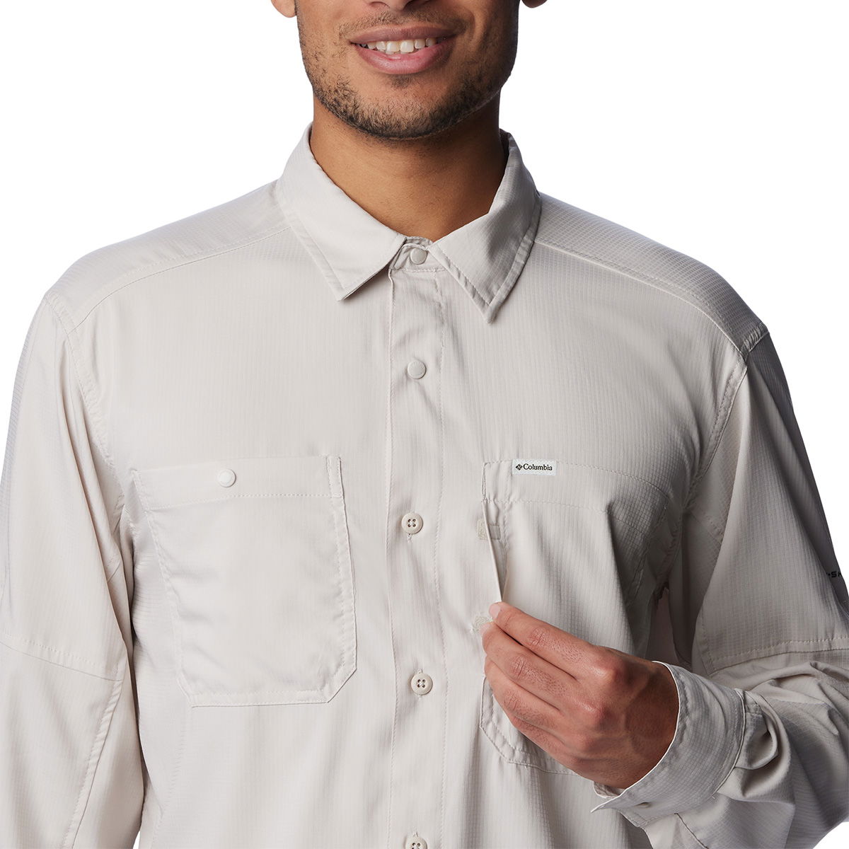 Columbia Silver Ridge Utility Lite LS Skjorte, herre (Dark Stone)