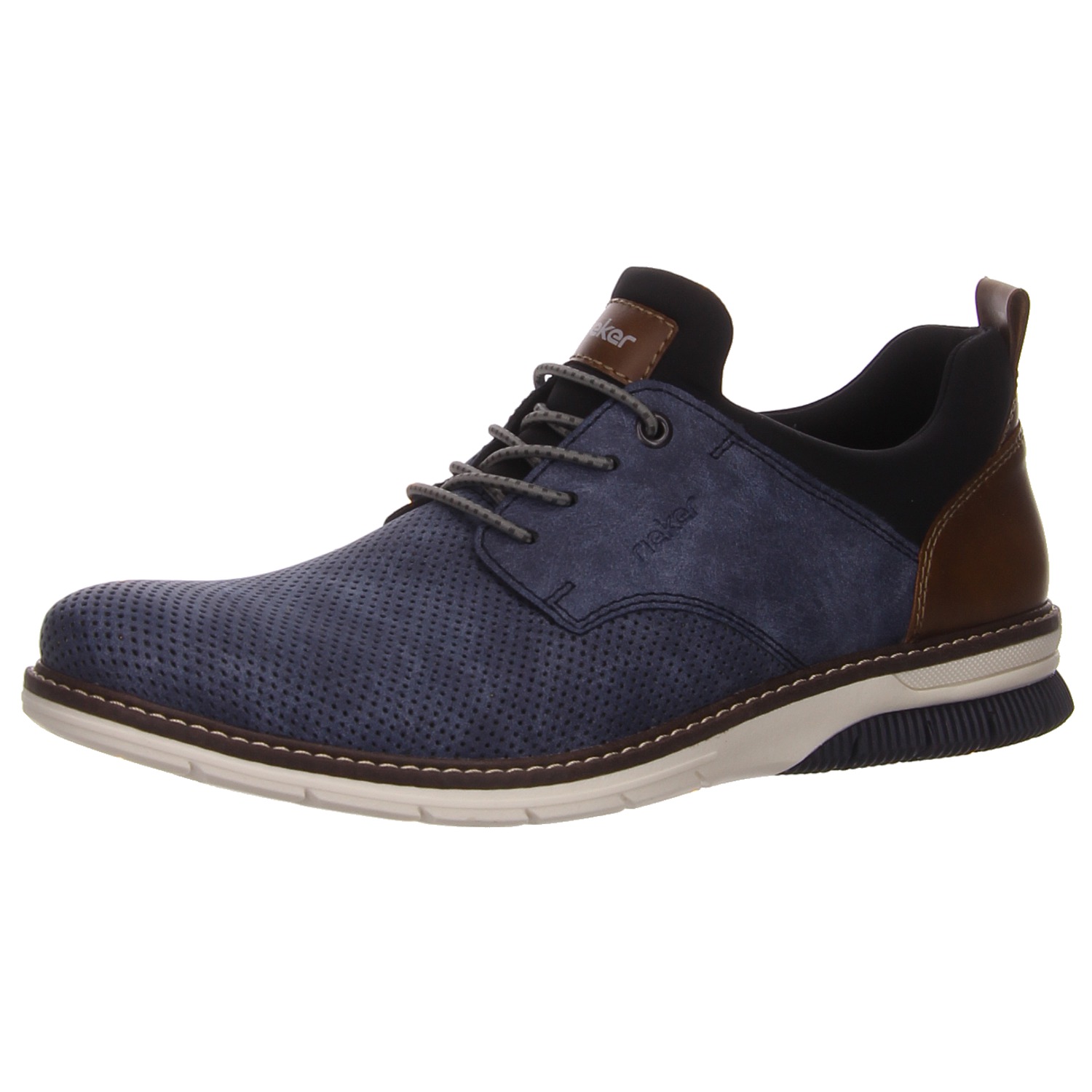 Rieker Schnürhalbschuh blau blau