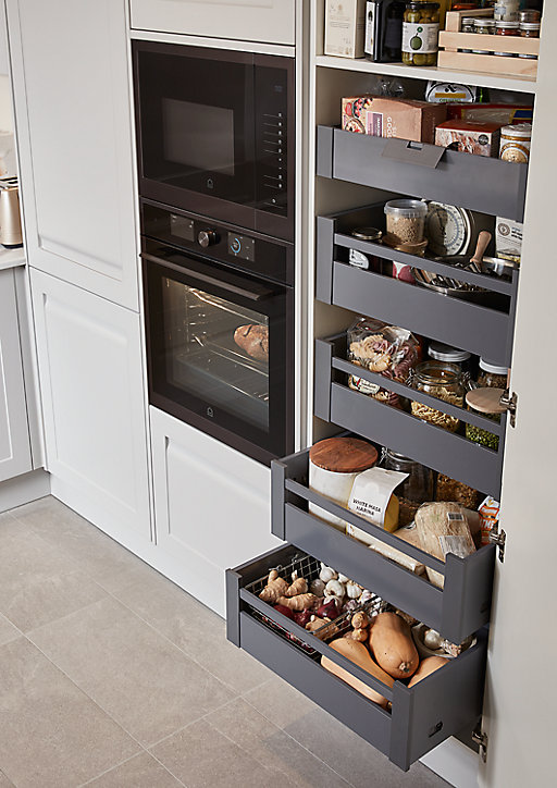 Façade de tiroir intérieur de cuisine Soto gris anthracite l. 60 cm GoodHome