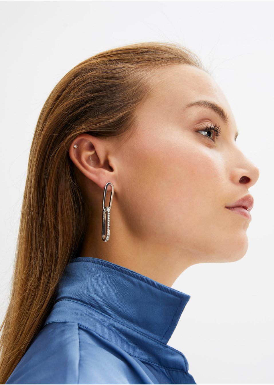 Boucles d'oreilles avec cristaux