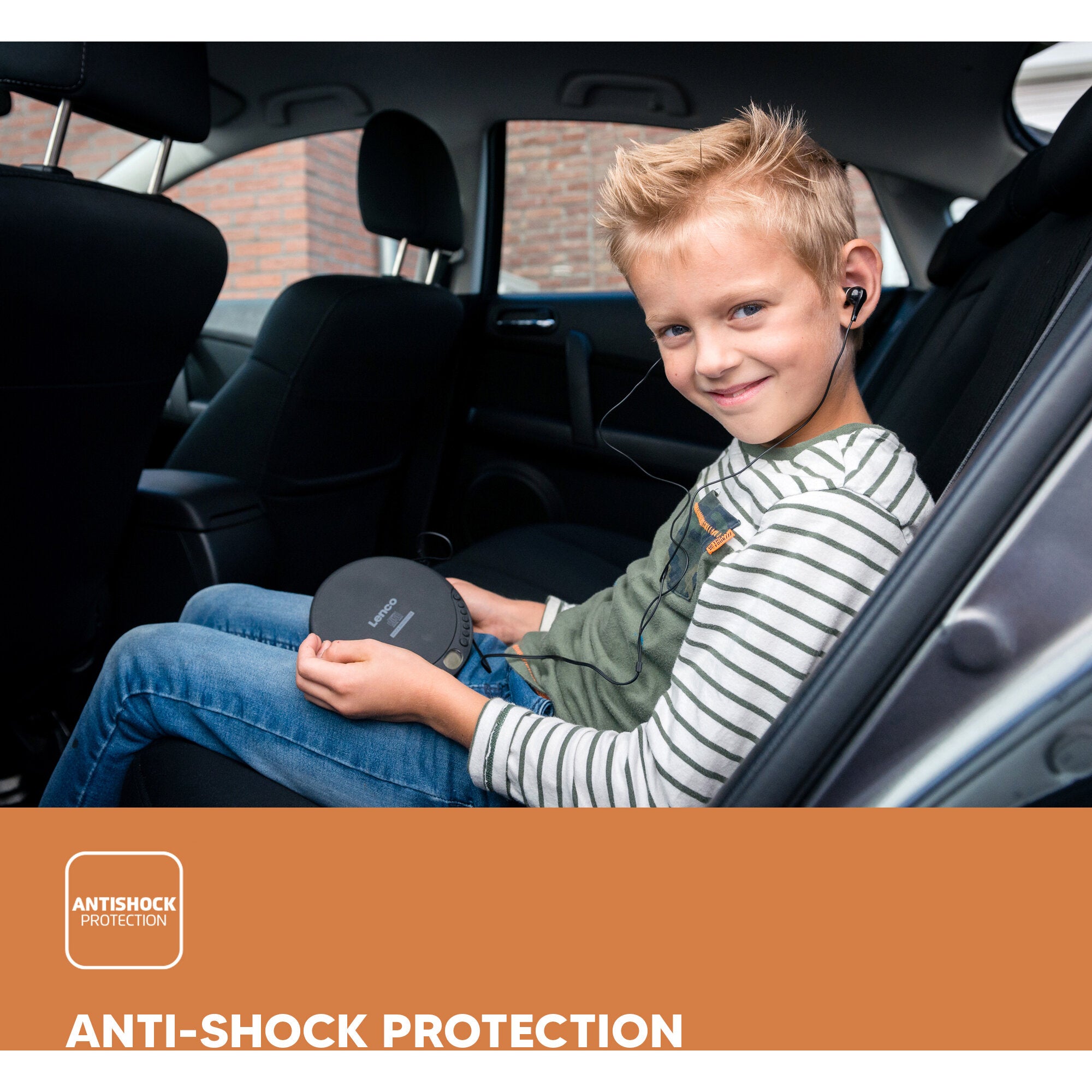Lenco CD-200 draagbare CD-speler met anti-shock