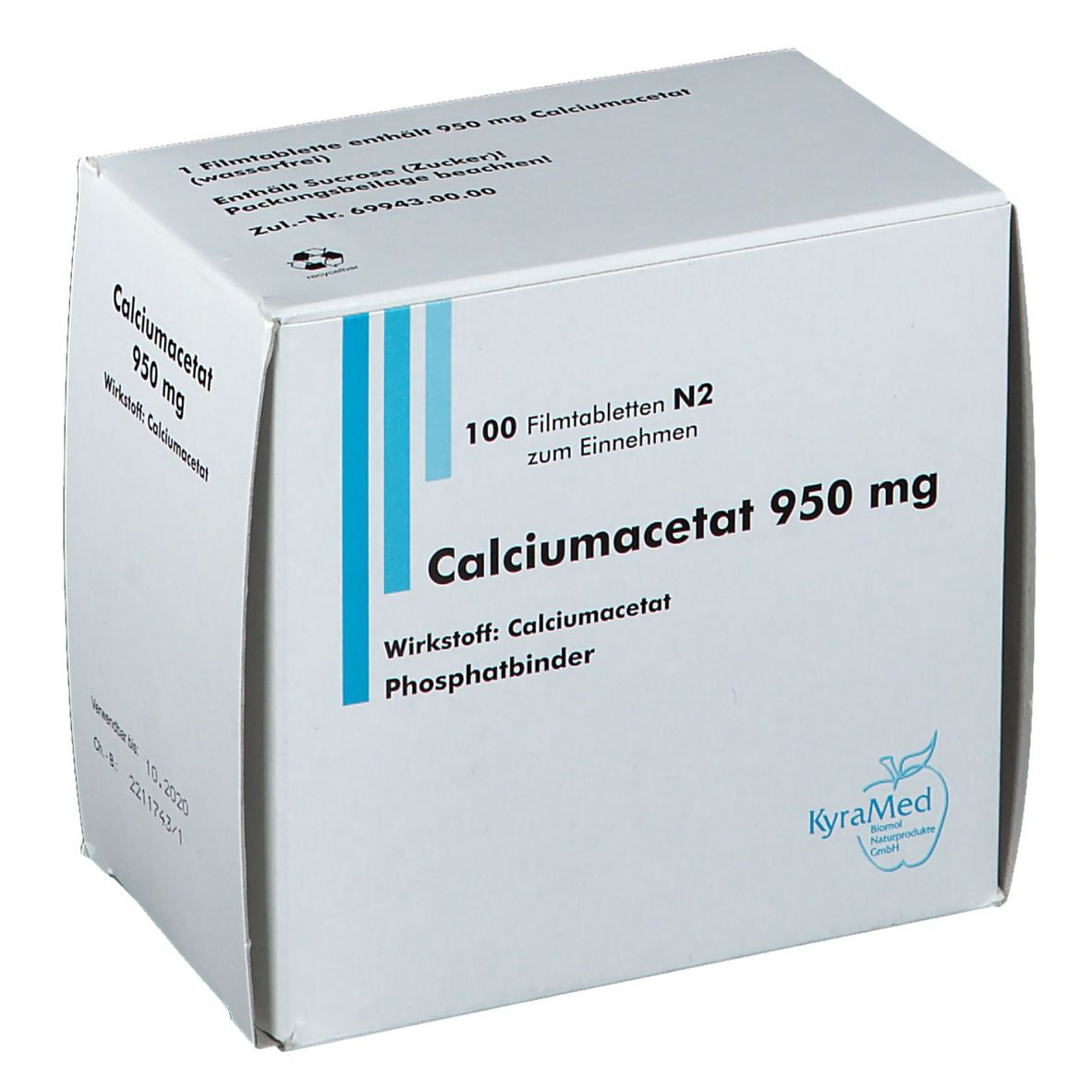 Calciumacetat 950 mg Filmtabletten