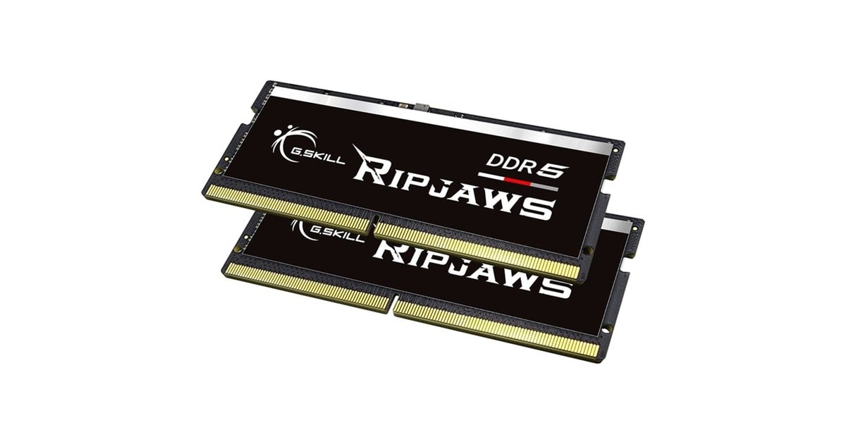G.Skill32 GB DDR5-4800 Kit laptopgeheugen  (Zwart, F5-4800S4039A16GX2-RS, Ripjaws)