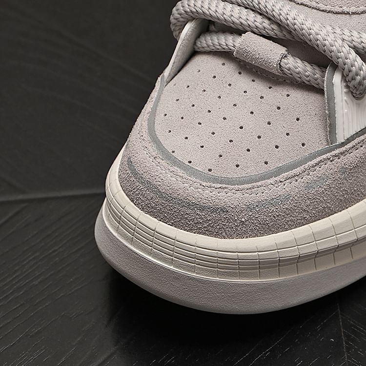Mr Ozera - Gestreepte accentplatformsneakers