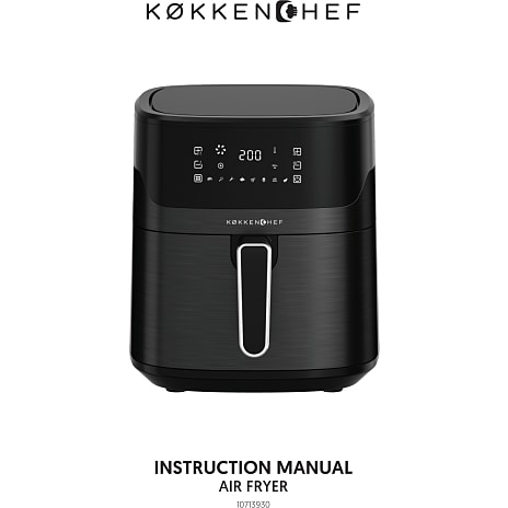 Køkkenchef Digital Airfryer - sort