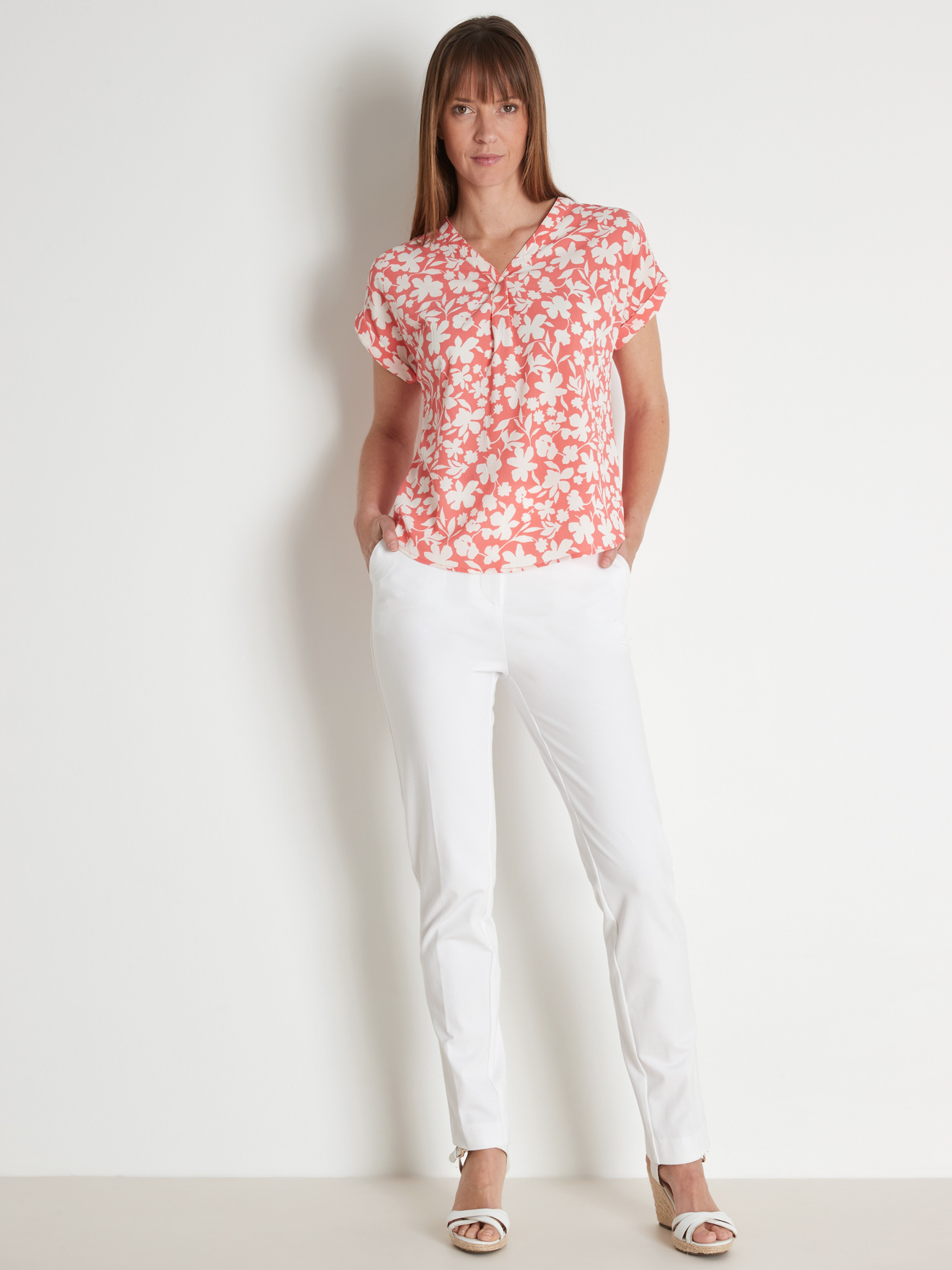 Pantalon élastiqué maille milano