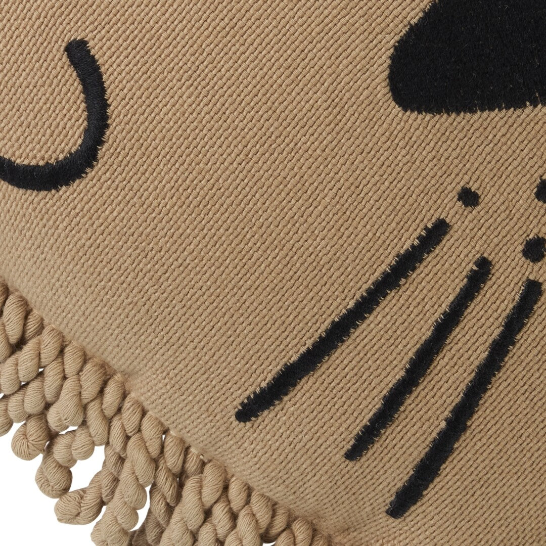 Nobodinoz kussen lion face - sesame
