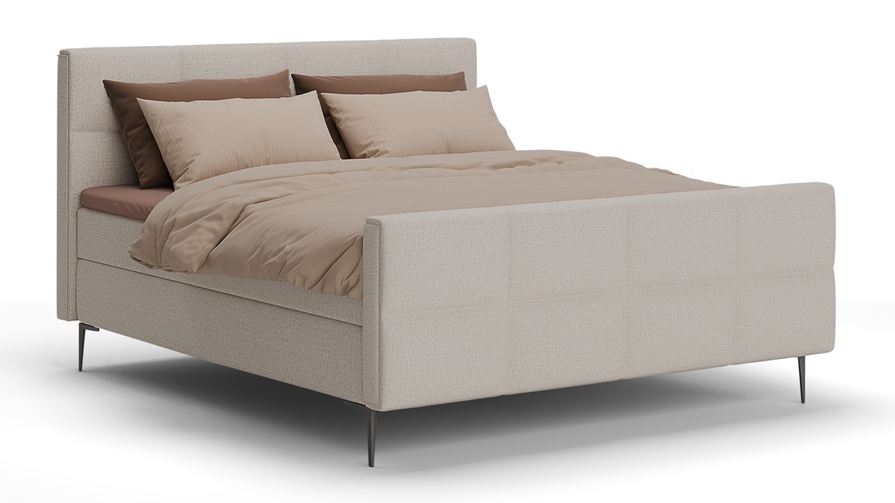 Boxspring Crystal - Soft touch beige