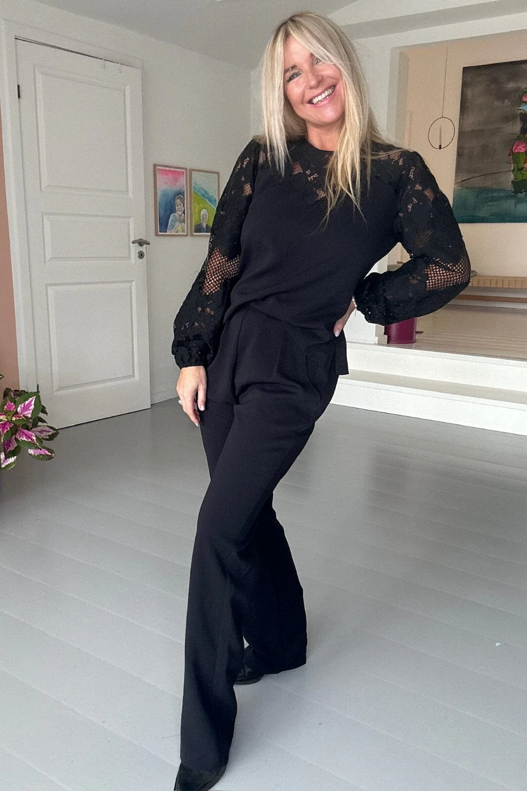 Neo Noir Antonia Crepe Jumpsuit