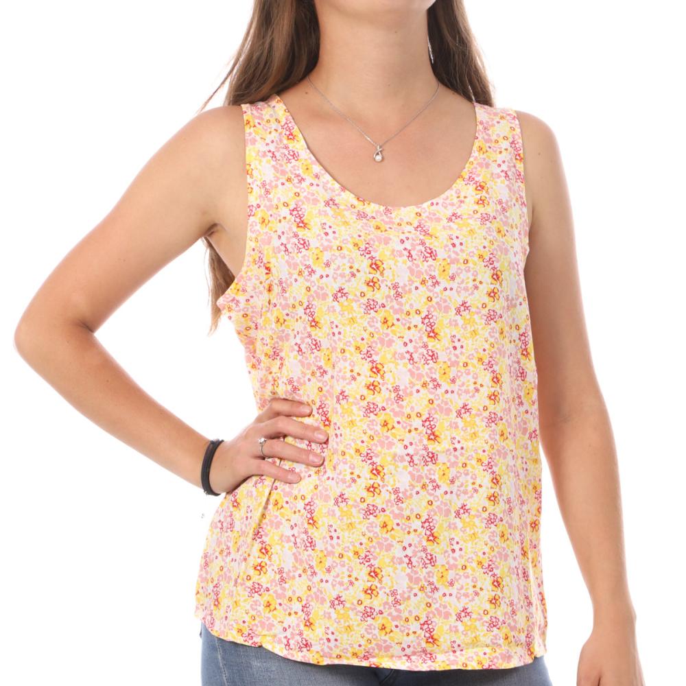 Vero Moda Débardeur Imprimé Jaune/Rose Femme Vero Moda Easy