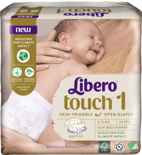 Libero Touch 1 2-5 kg. - 22 stk.