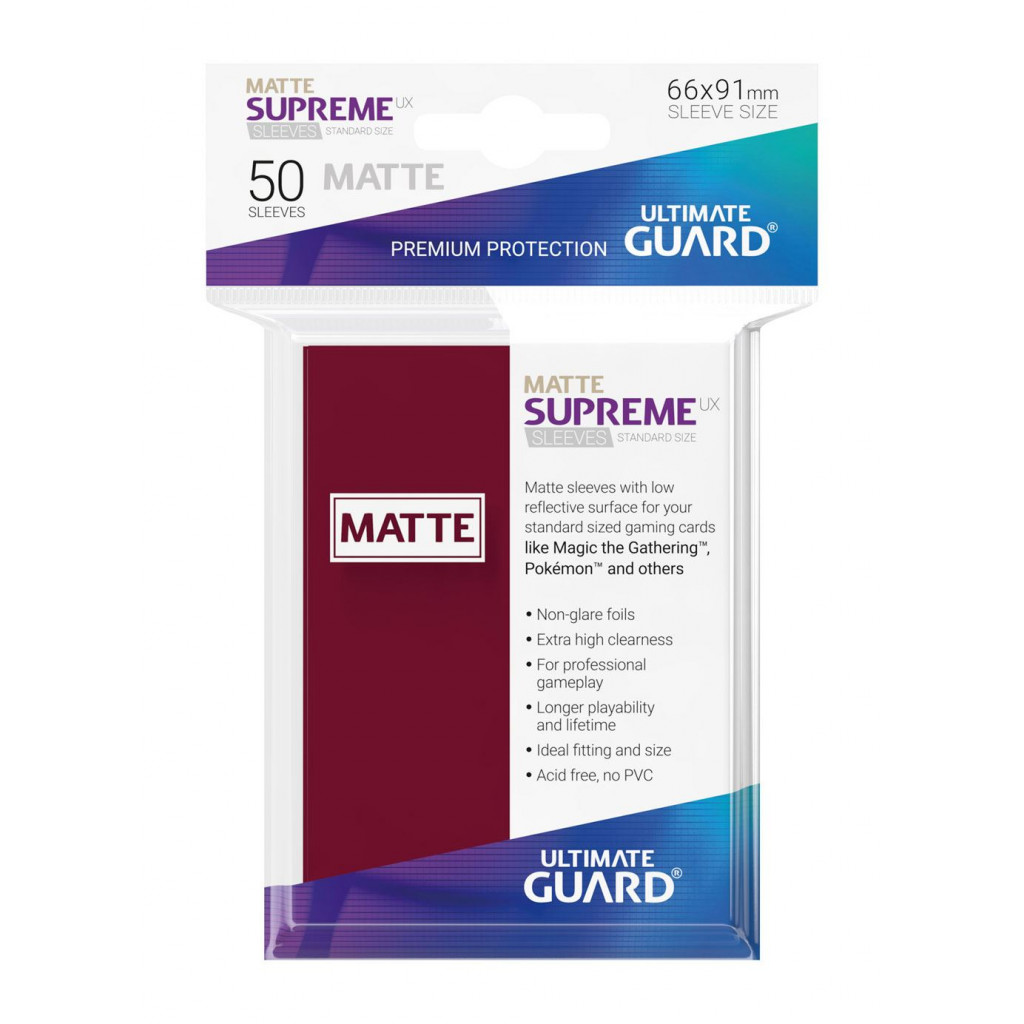 50 Supreme UX Matte Sleeves Standard Size