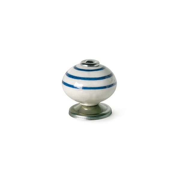 Dørhåndtak Rei e501 Blå Metall Porselen Ø 40 x 36 mm 4 Deler
