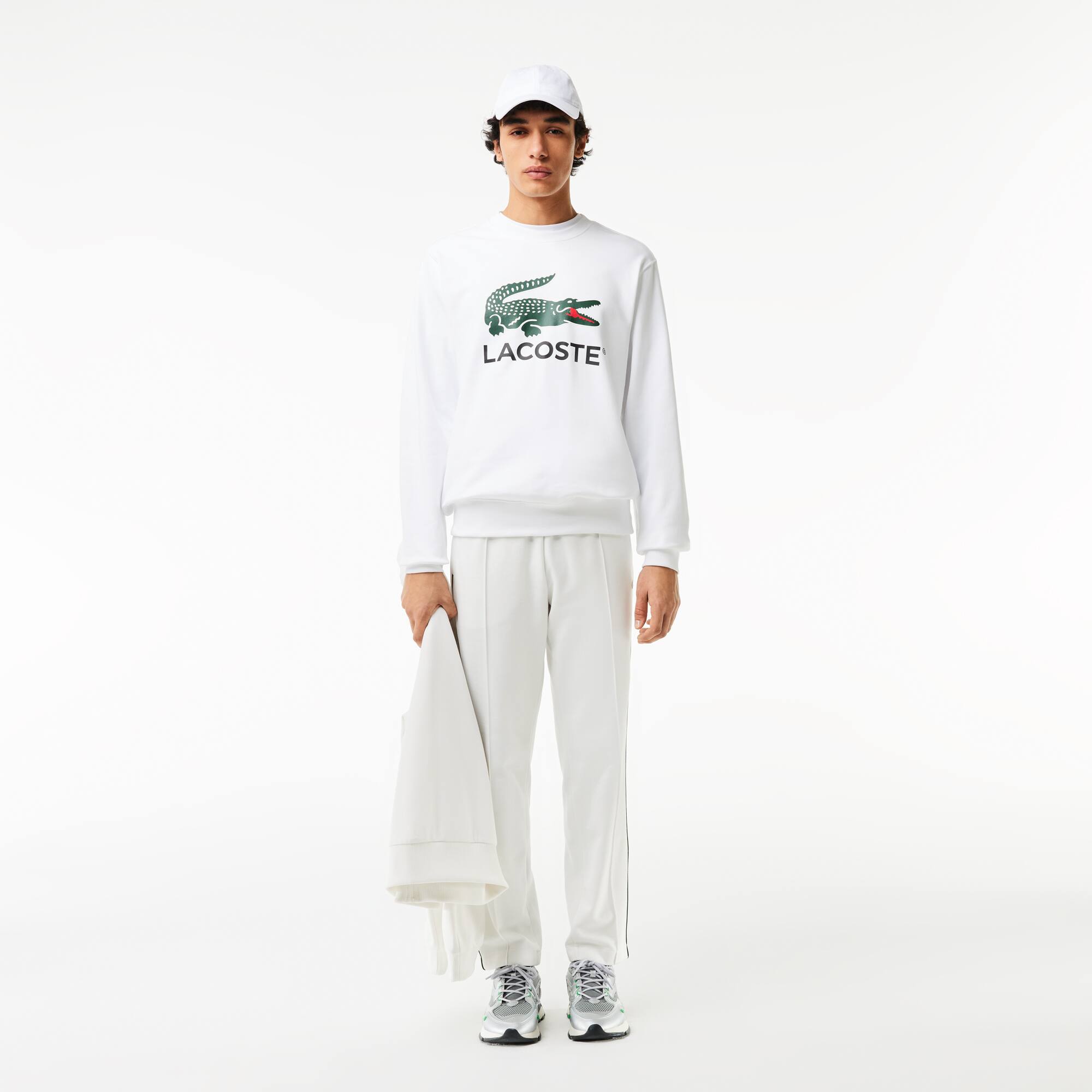 Sweatshirt aus Baumwollfleece Sweatshirts - Weiss - Lacoste - Herren
