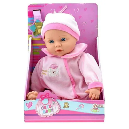 Toi-Toys Cute Baby mit Mütze, 40 cm