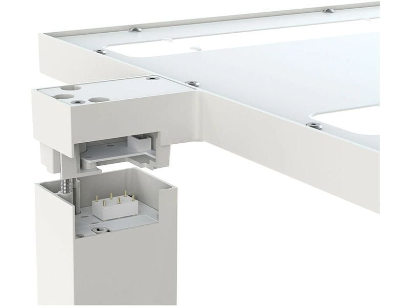 Contini Bürostehleuchte dimmbar 30W, 7500 lm, 6000K – Silbe Büro-Stehlampe»