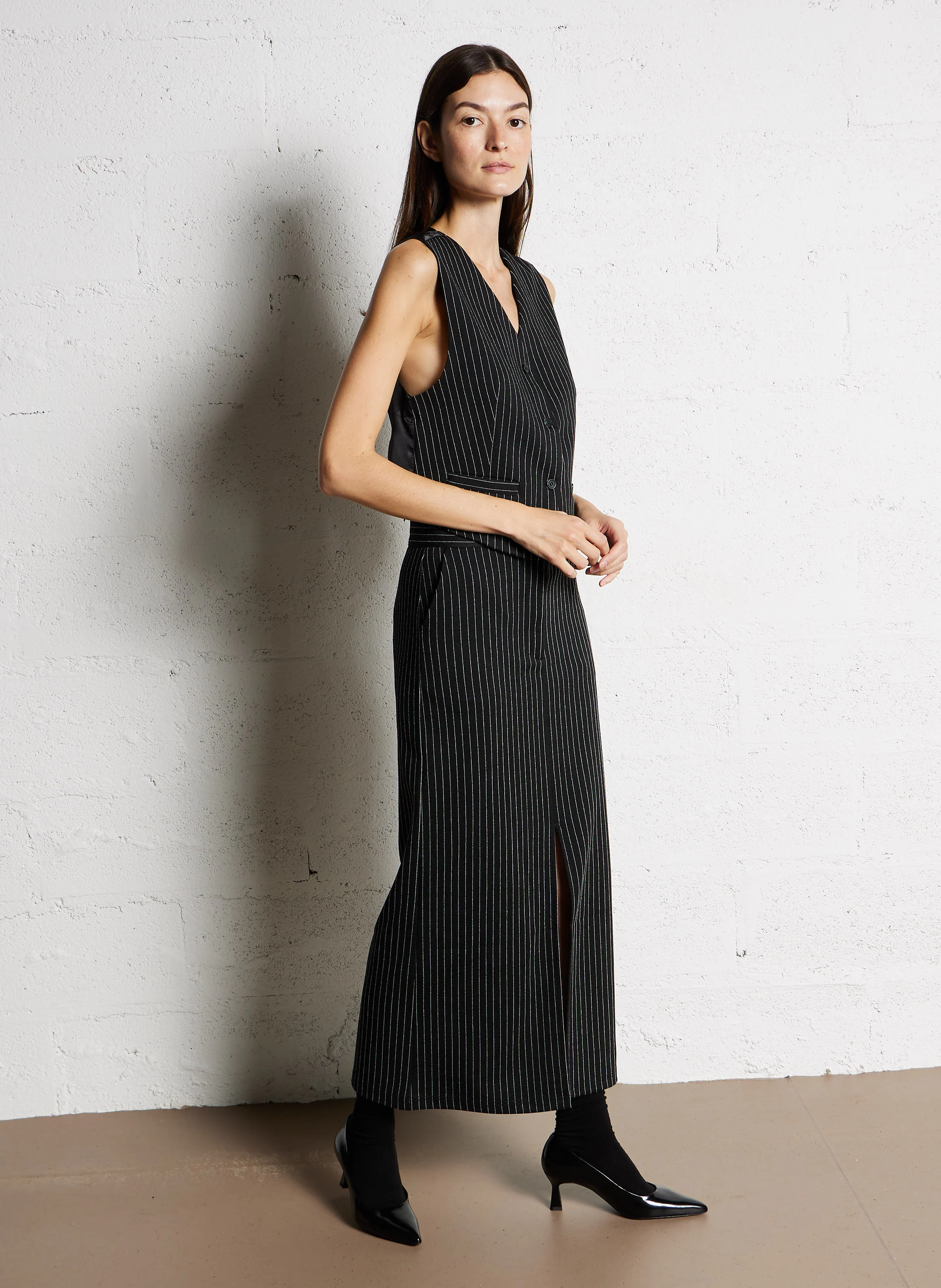 LIERRE - Escarpins en cuir| Noir