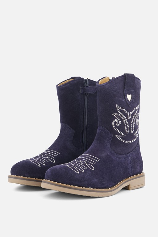 Muyters Cowboylaarzen blauw Suede