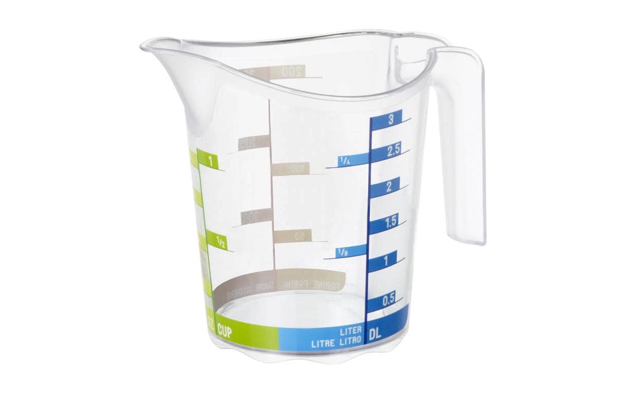 Messbecher Domino Dekor 3 dl, TransparentMess-Becher