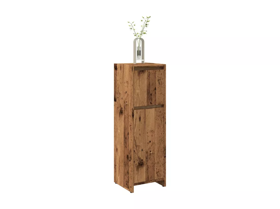 Armoire de salle de bain vieux bois 30x30x95 cm bois ingénierie