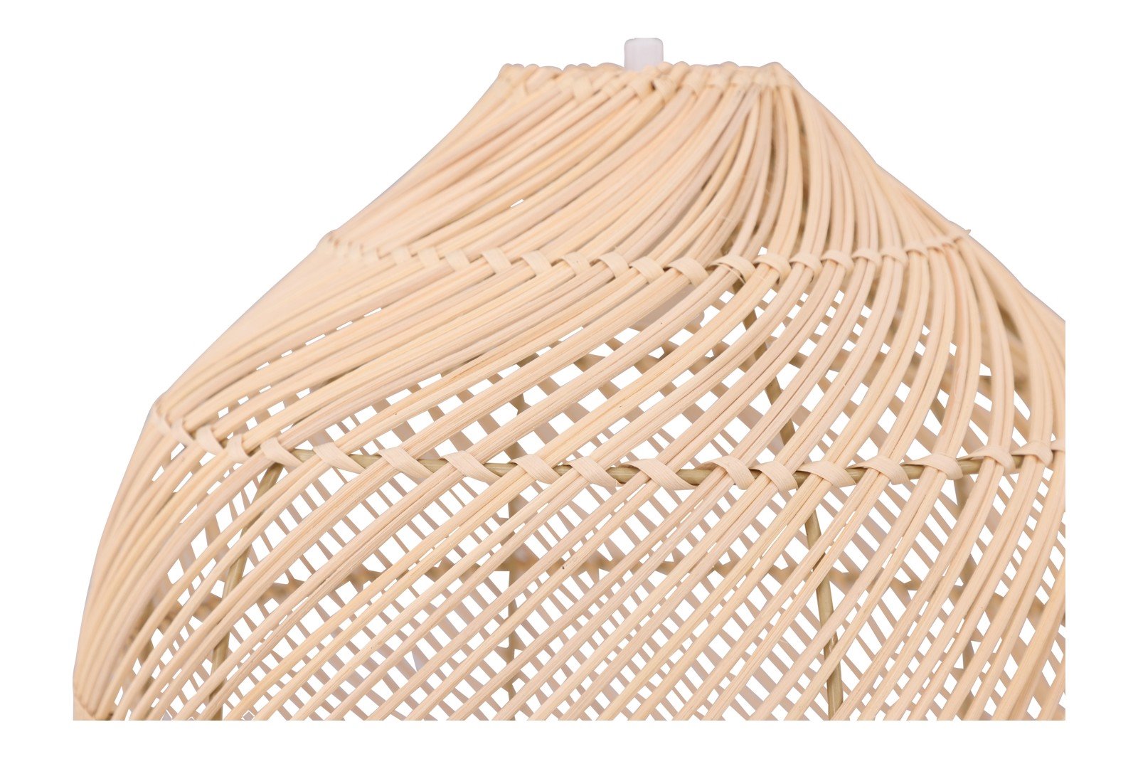 Brivela taklampe Skjerm i rotting, hvit ledning.