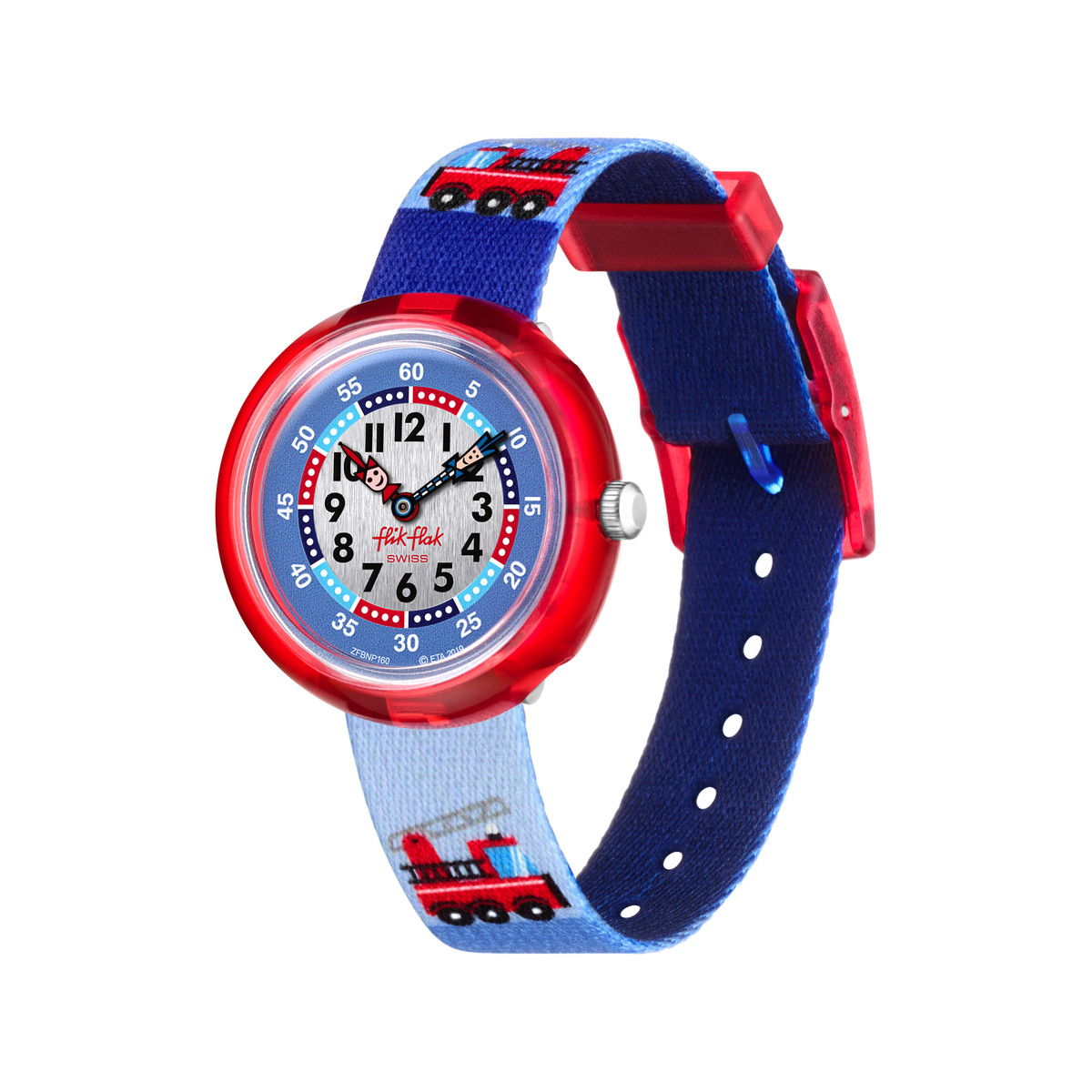 Montre Flik Flak enfant plastique textile bleu