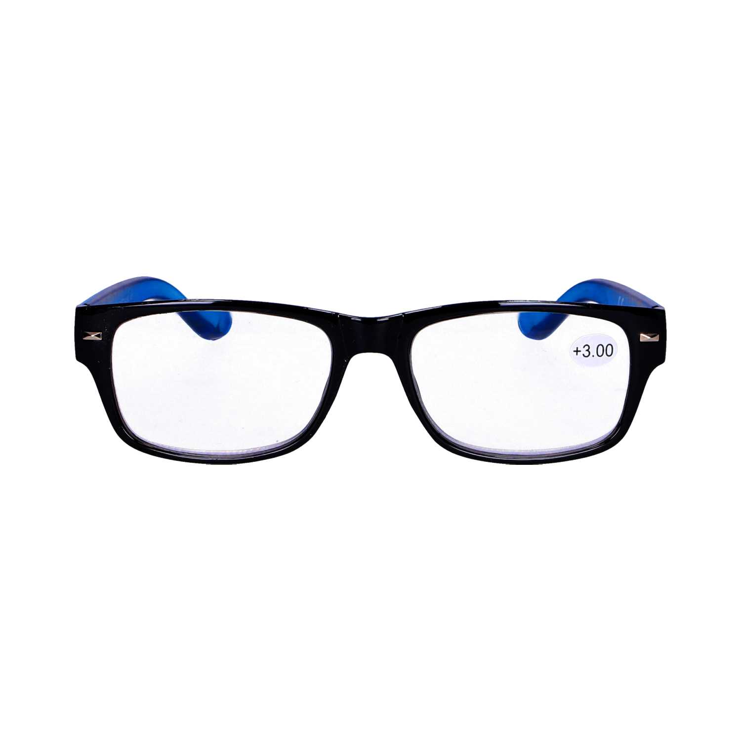 Star Optic Lesehilfe MD2 aus Kunststoff +3,0 Dioptrien schwarz/blau