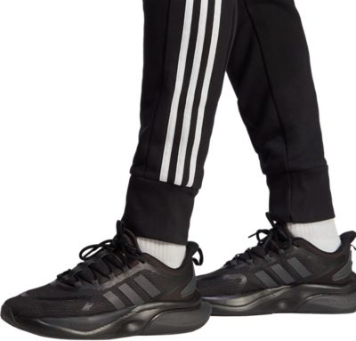 Adidas SportswearEssentials French Terry Tapered Cuff 3-Stripes Pant - schwarz