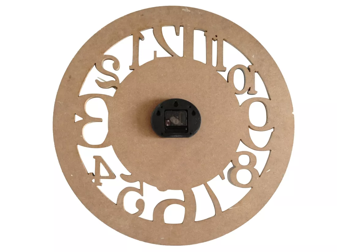 Horloge Murale Bois Bleu Blanc Design Urban 50x50x4,5