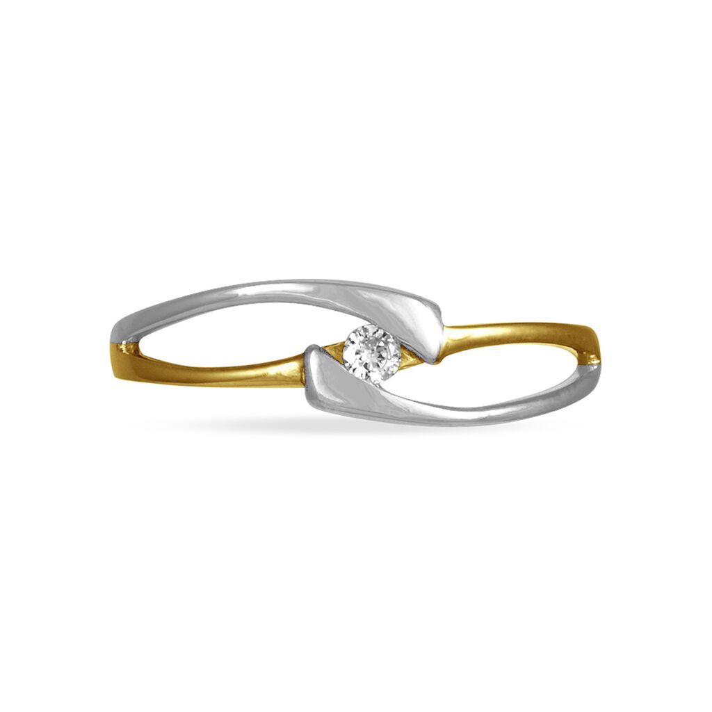 Bague Solitaire Diamond Or Bicolore Diamant