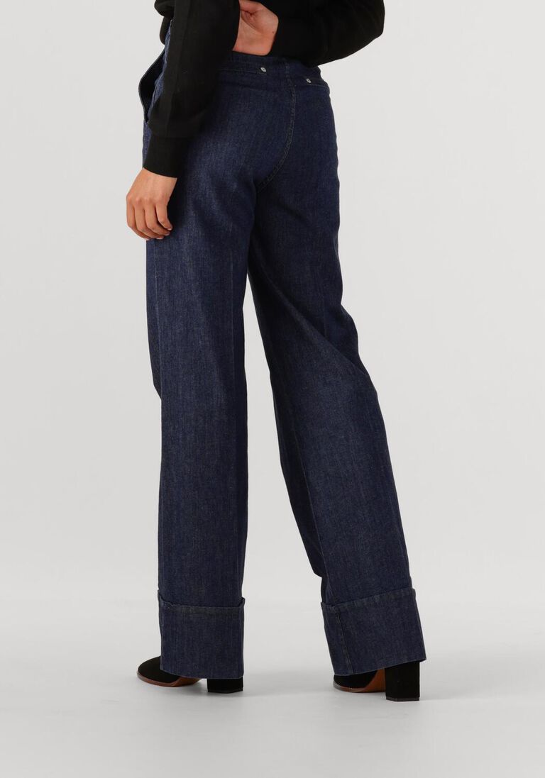 donkerblauwe caroline biss straight leg jeans 4557