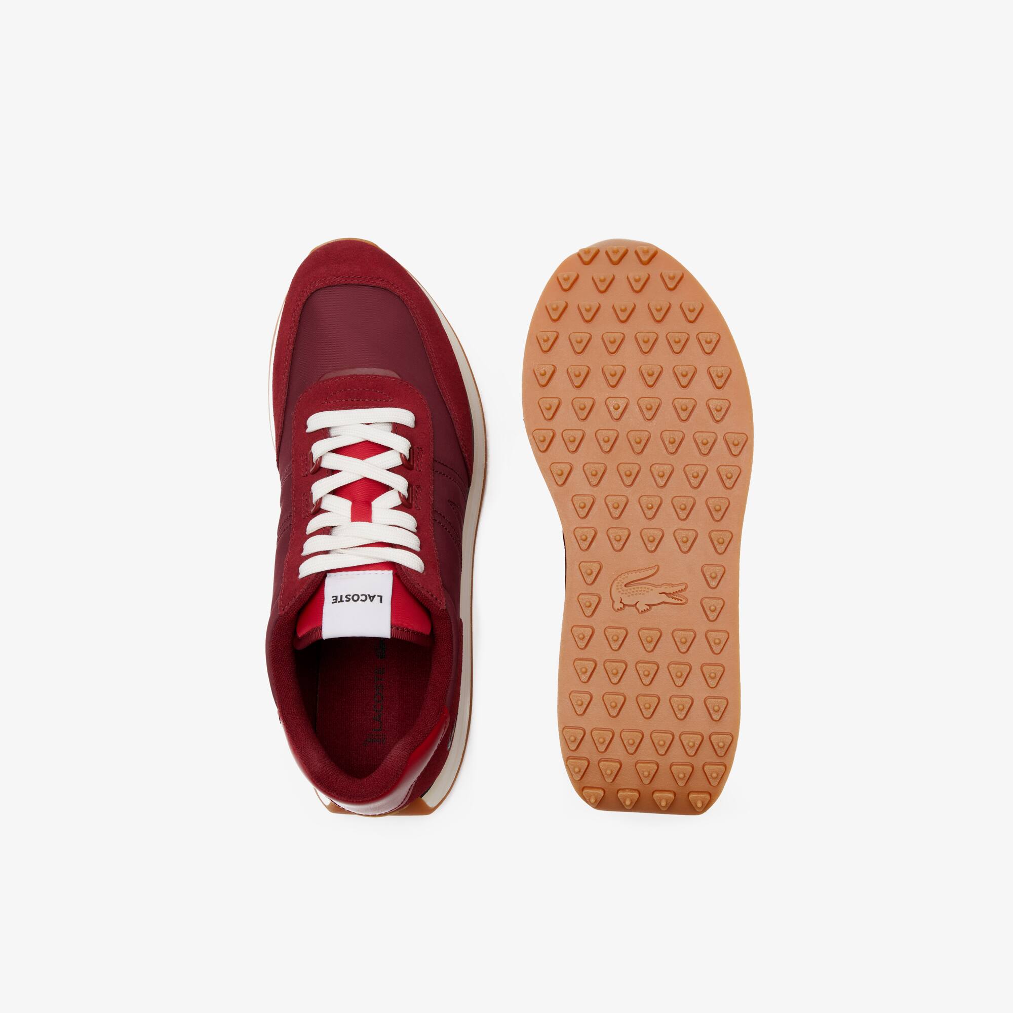 Herren-Sneakers L-Spin aus Leder und Textil Sneakers - Rot - Lacoste - Herren