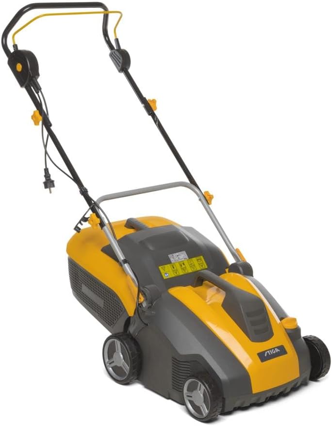 Stiga SV 415 E Rasenmäher/Rasenbelüfter, elektrische zu Fil Starter: ELECTRIQUE 1500 W, Schnittbreite 38 cm