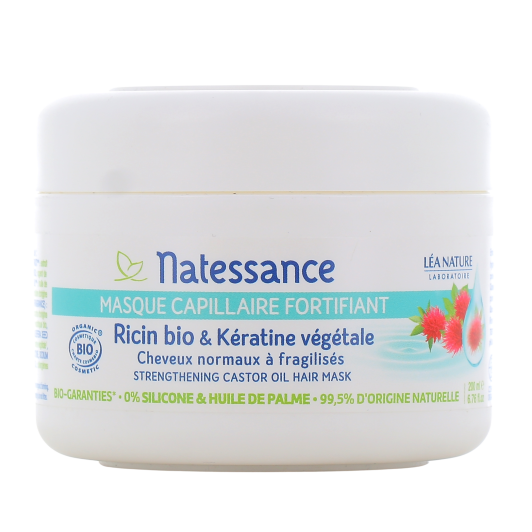 Masque nourrissant fortifiant Ricin Bio & Kératine Végétale Natessance