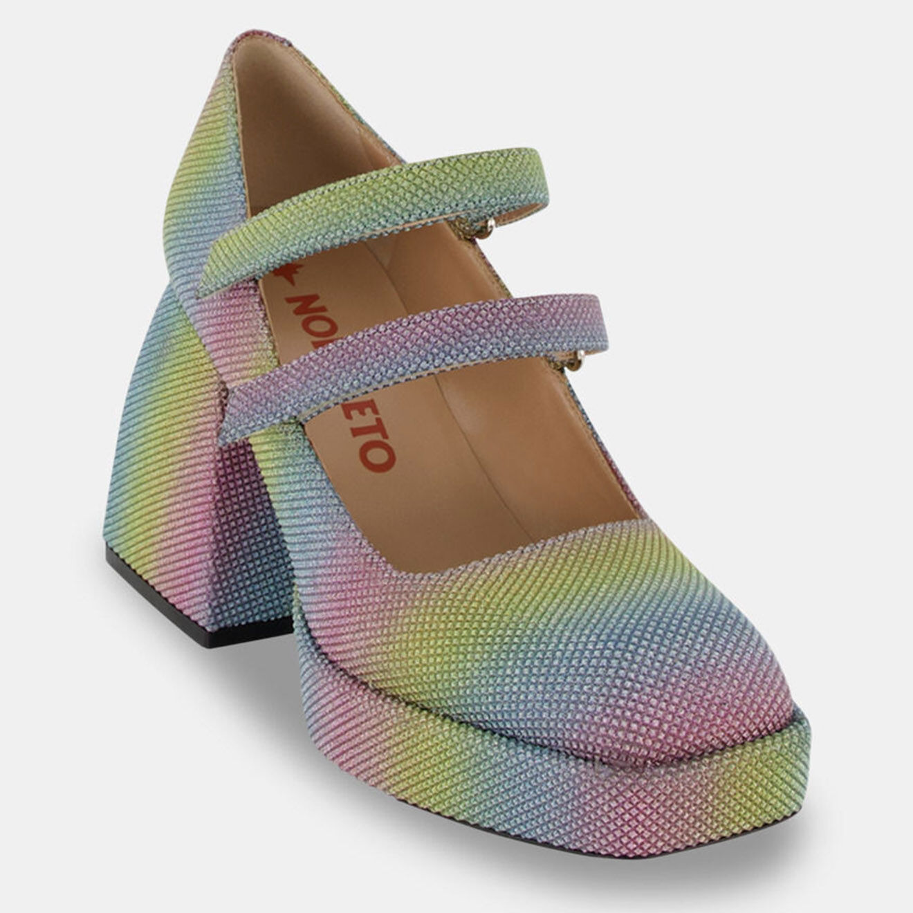 Nodaleto Sandales Julie multicolores - Talon 10 cm