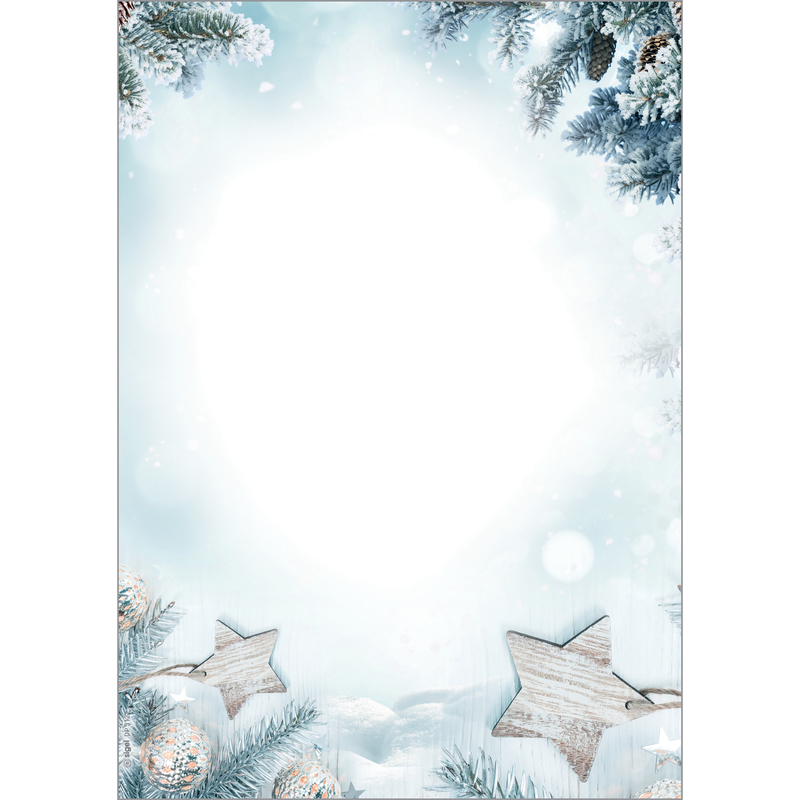 Sigel Weihnachtspapier, A4, Snow Star, 25 Stück