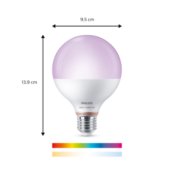 Philips smart LED globe color E27 100W