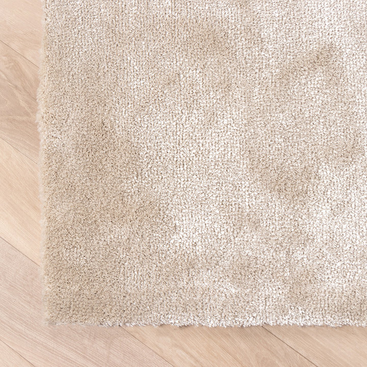 Viscose vloerkleed - Vive Creme | Wasbaar!