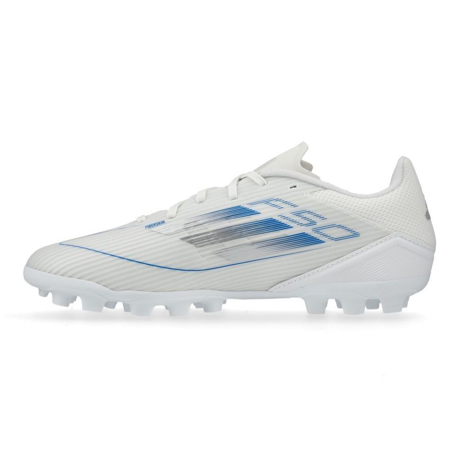 adidas F50 League 2G/3G AG Polar Victory - Blanc/Argenté/Bleu